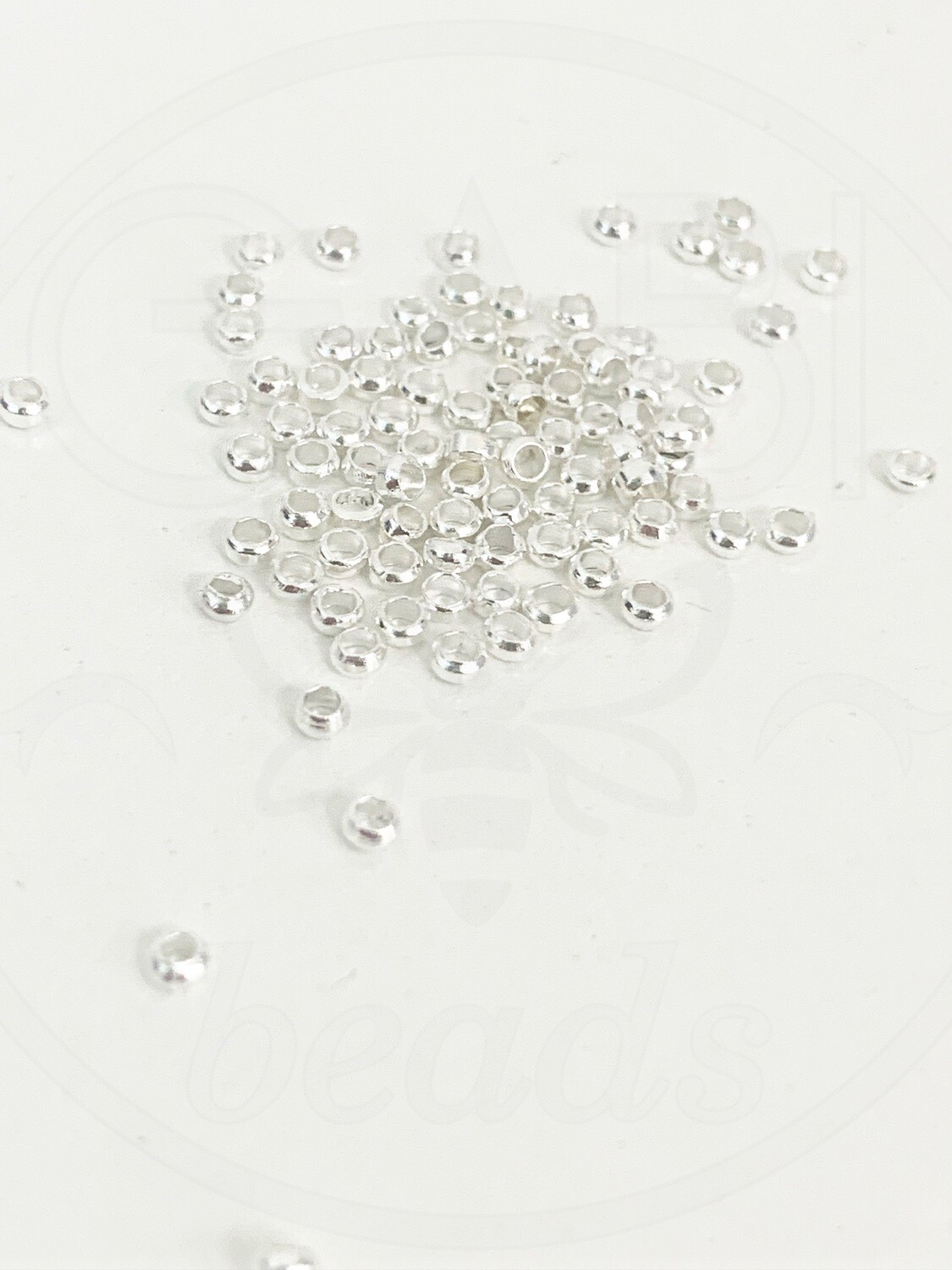 Spaustukai, sidabro spalvos, 2.5mm, 5g