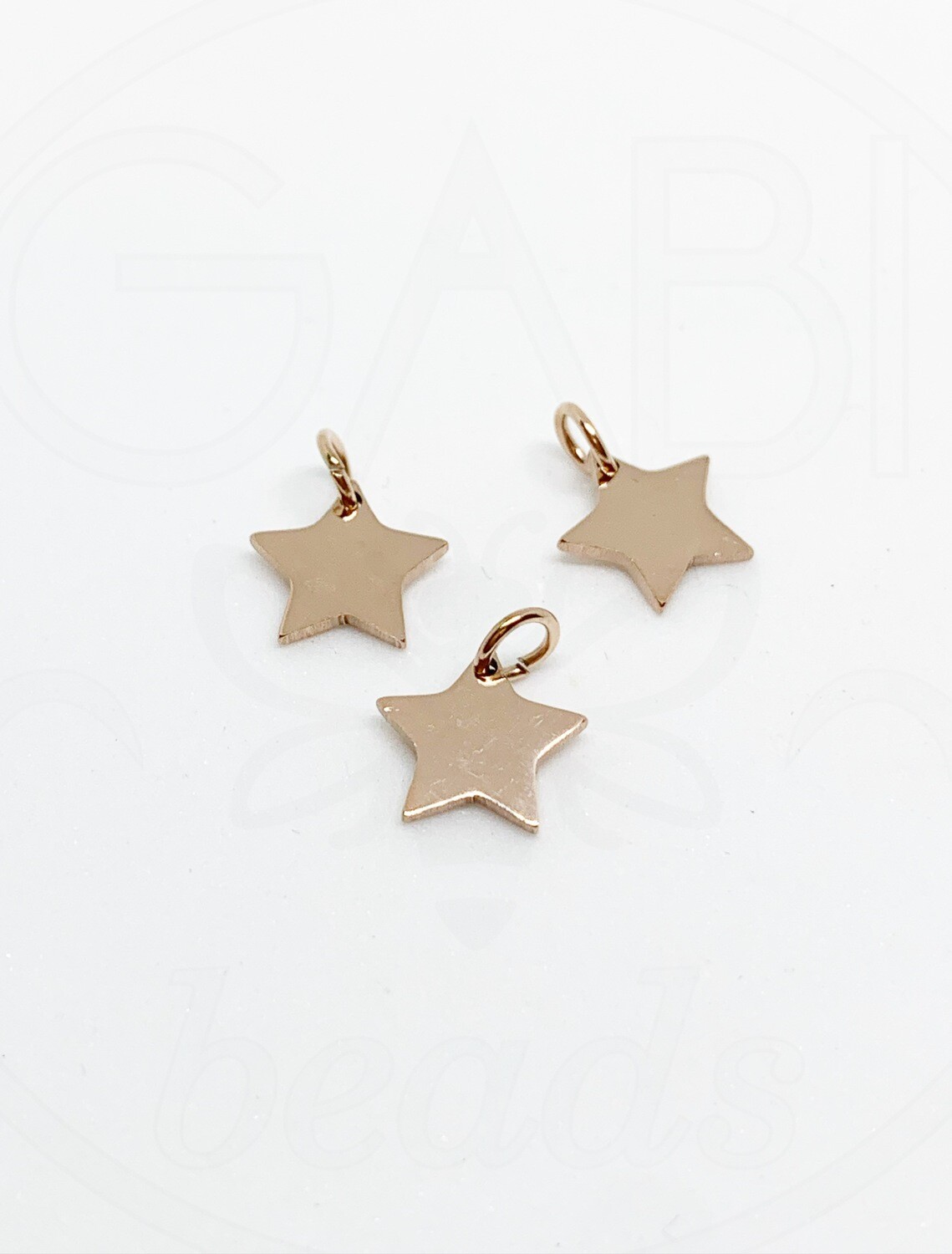Nerūdijančio plieno pakabukas, Rose gold spalvos 10x1mm, 1 vnt