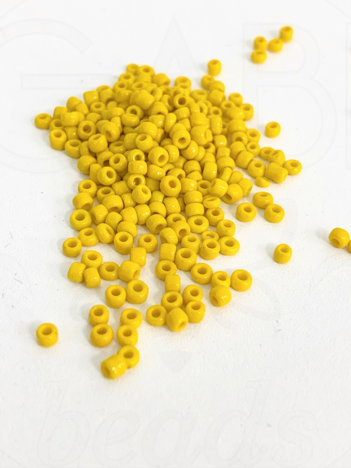 Biseris, geltonos spalvos, 3mm, 20g.