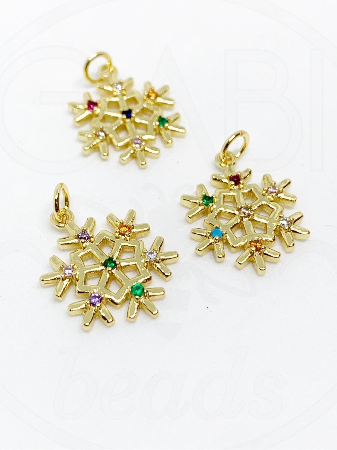 Nerūdijančio plieno pakabukas su cirkonio akutėmis,  19x15x2,3mm, 1 vnt