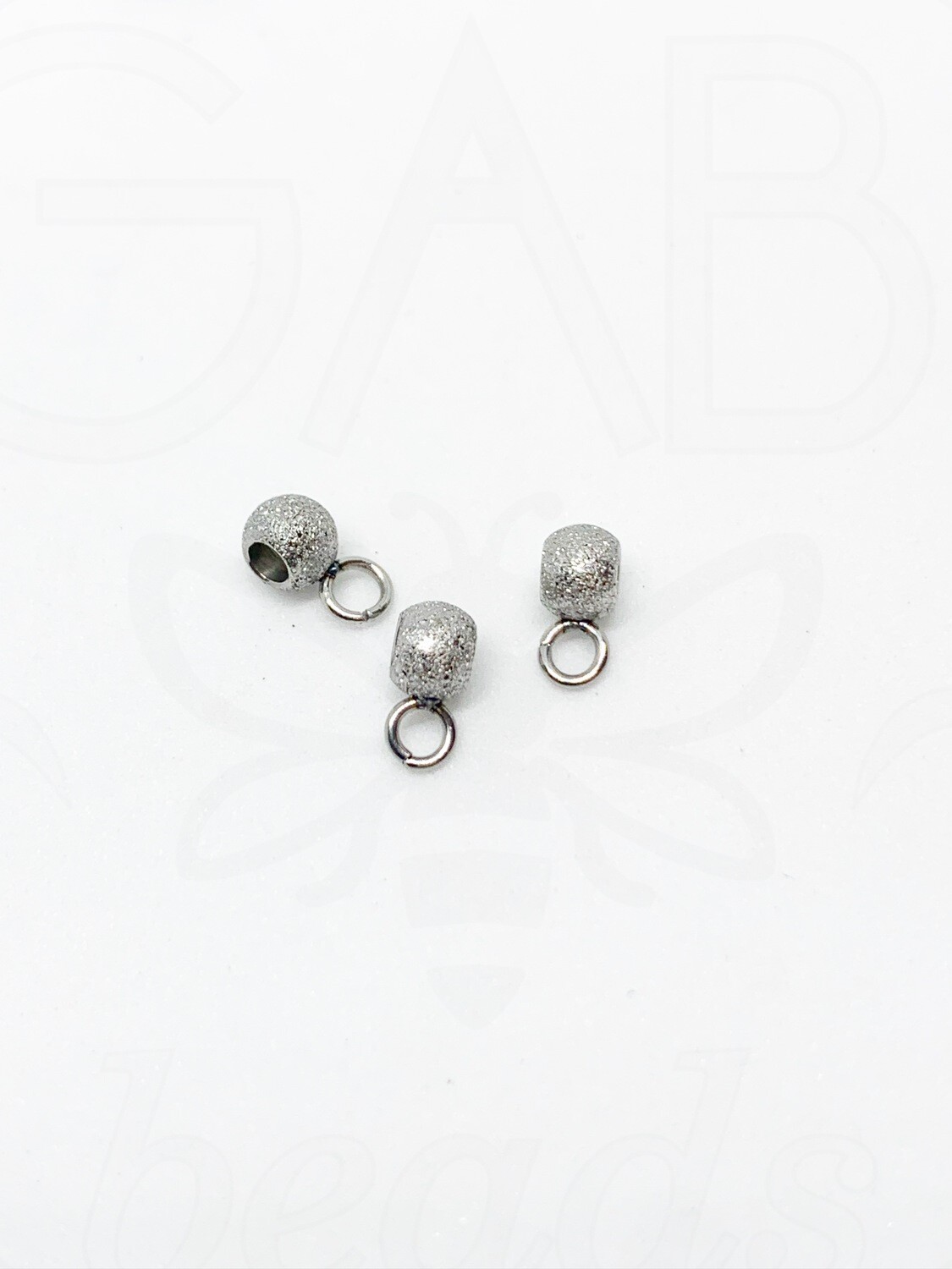 Nerūdijančio plieno intarpai, plieno spalvos, 7x4x3mm, 2vnt