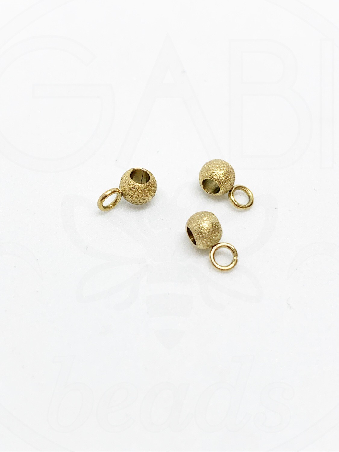 Nerūdijančio plieno intarpai, aukso spalvos, 7x4x3mm, 1vnt