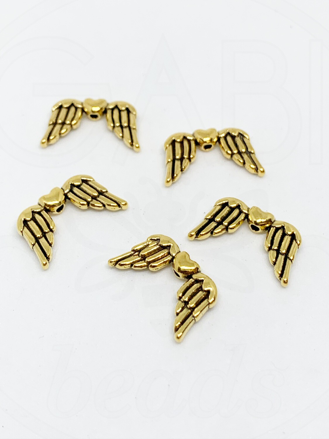 Intarpai, aukso spalva, 11x18,5x3,5mm, 10vnt