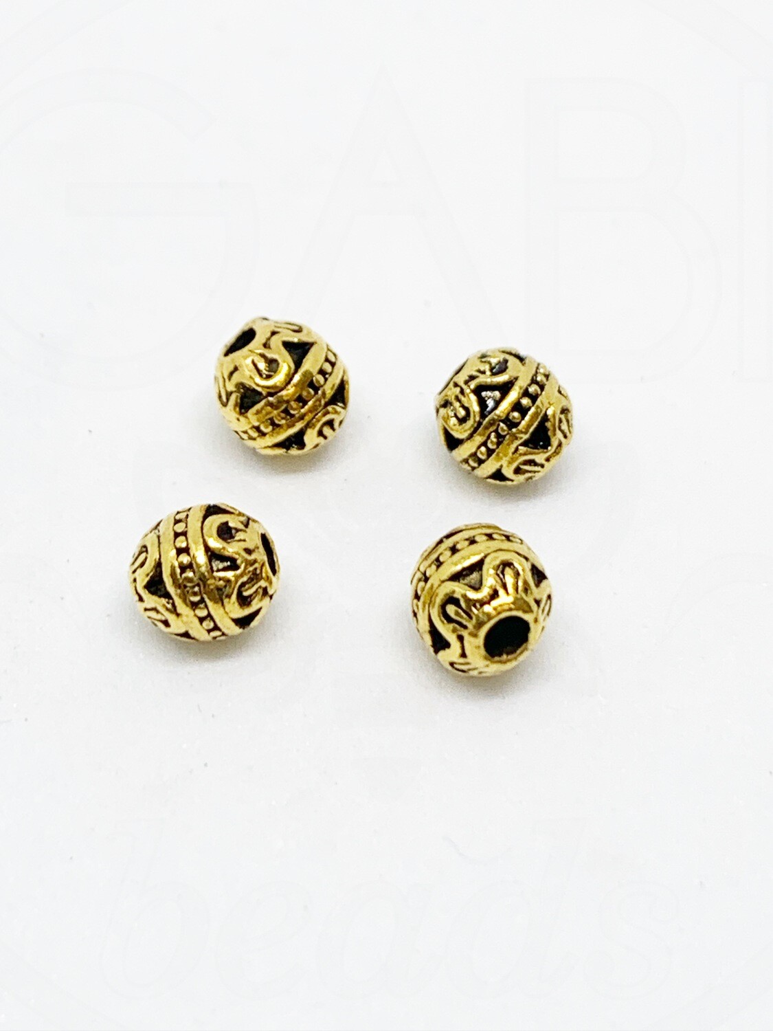 Intarpai, aukso spalvos, 5,5mm, 4vnt