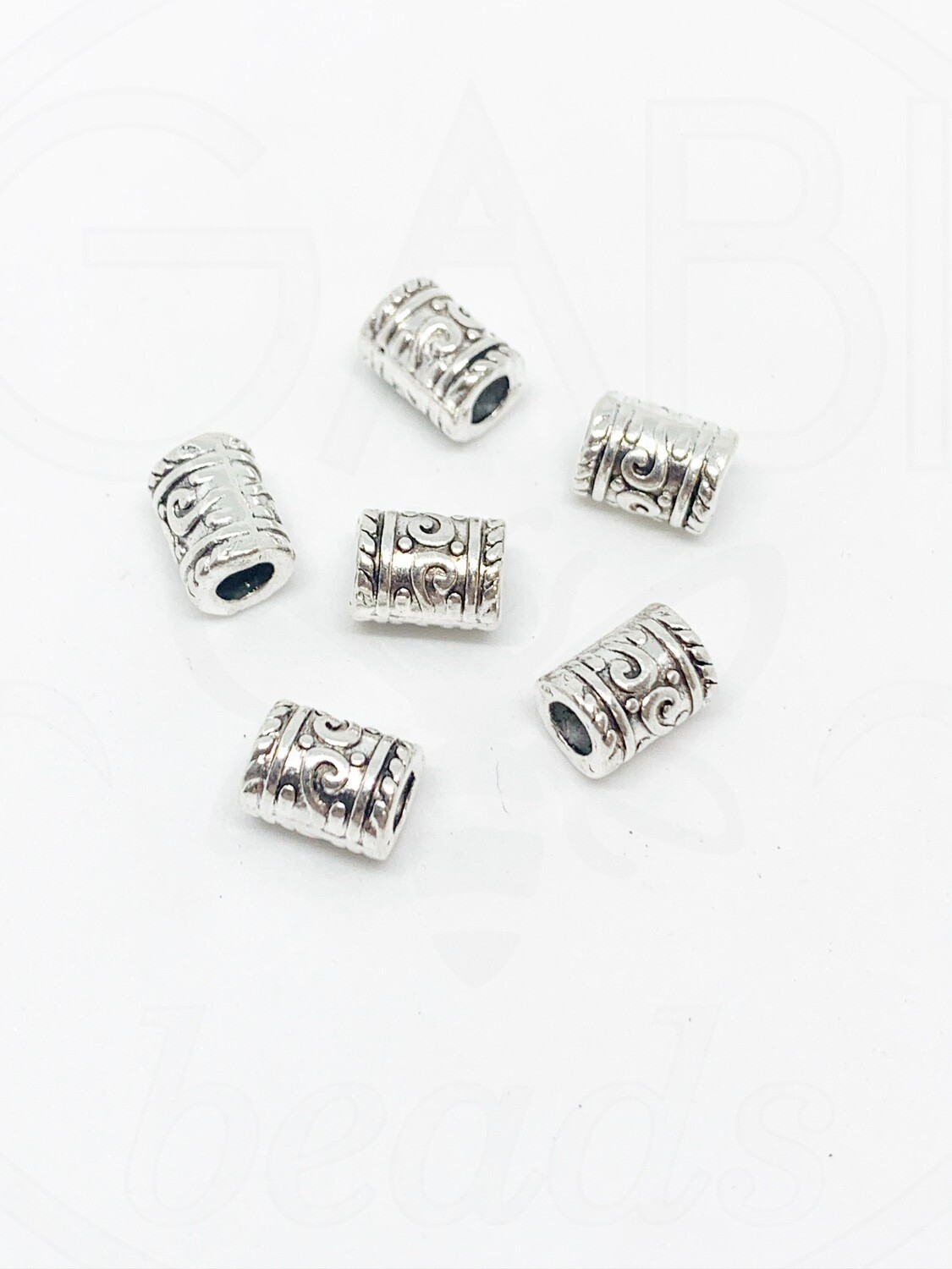 Intarpai, plieno spalvos, 9x7mm, 6vnt