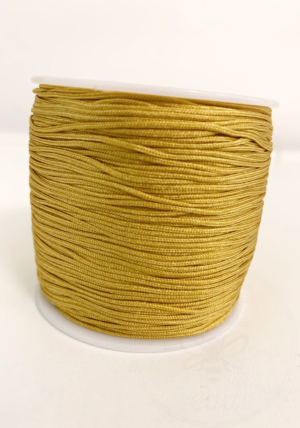Nailoninis siūlas, 0,8mm, garstyčių spalvos, 100m ritė.