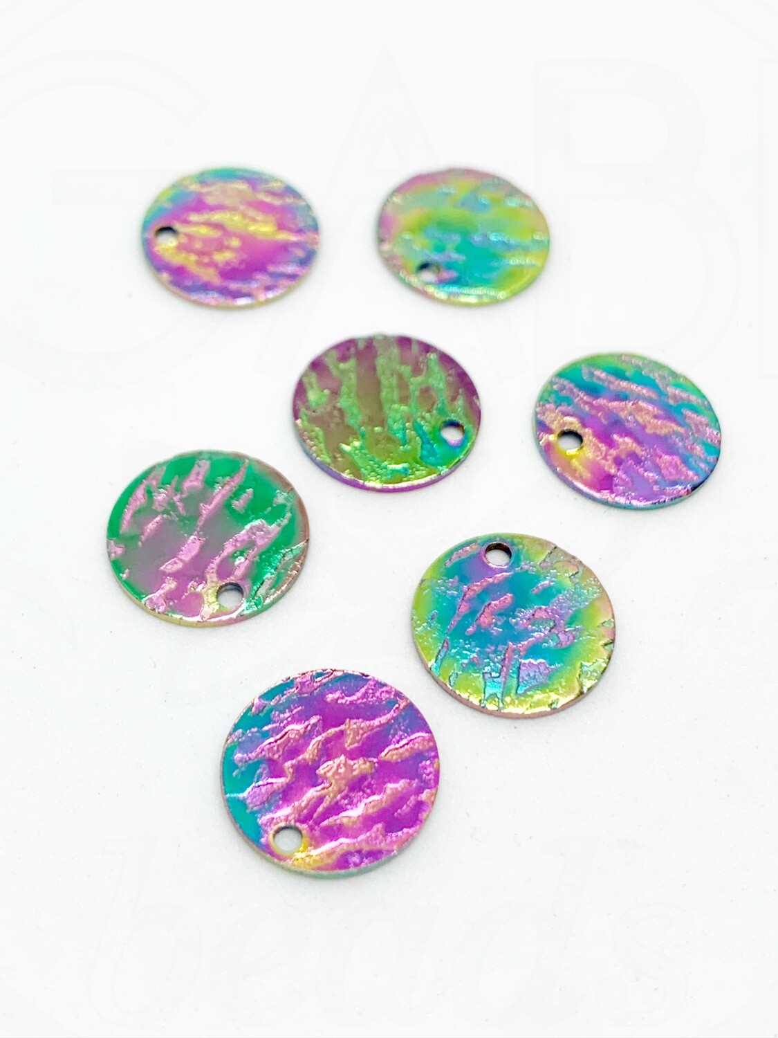 Nerūdijančio plieno pakabukas, mix spalvos, 12x1mm, 1 vnt