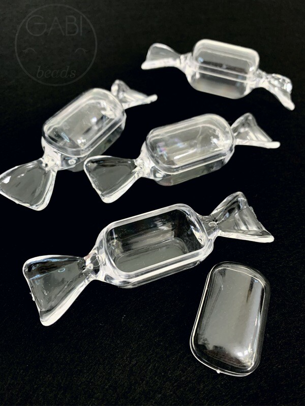 Plastikinė dėžutė &quot;Saldainis&quot;, 8,7x2,3x2,6cm, 1 vnt