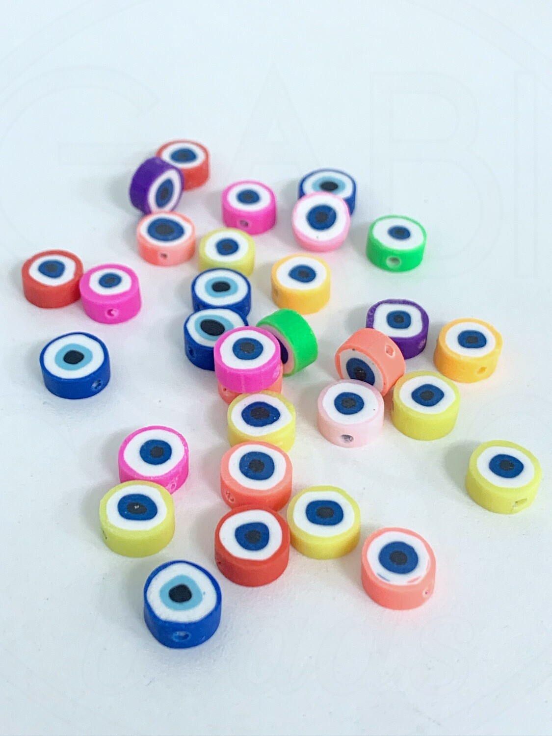 Polimerinio molio karoliukai, MIX spalva, 10.5~11x5mm,  6vnt