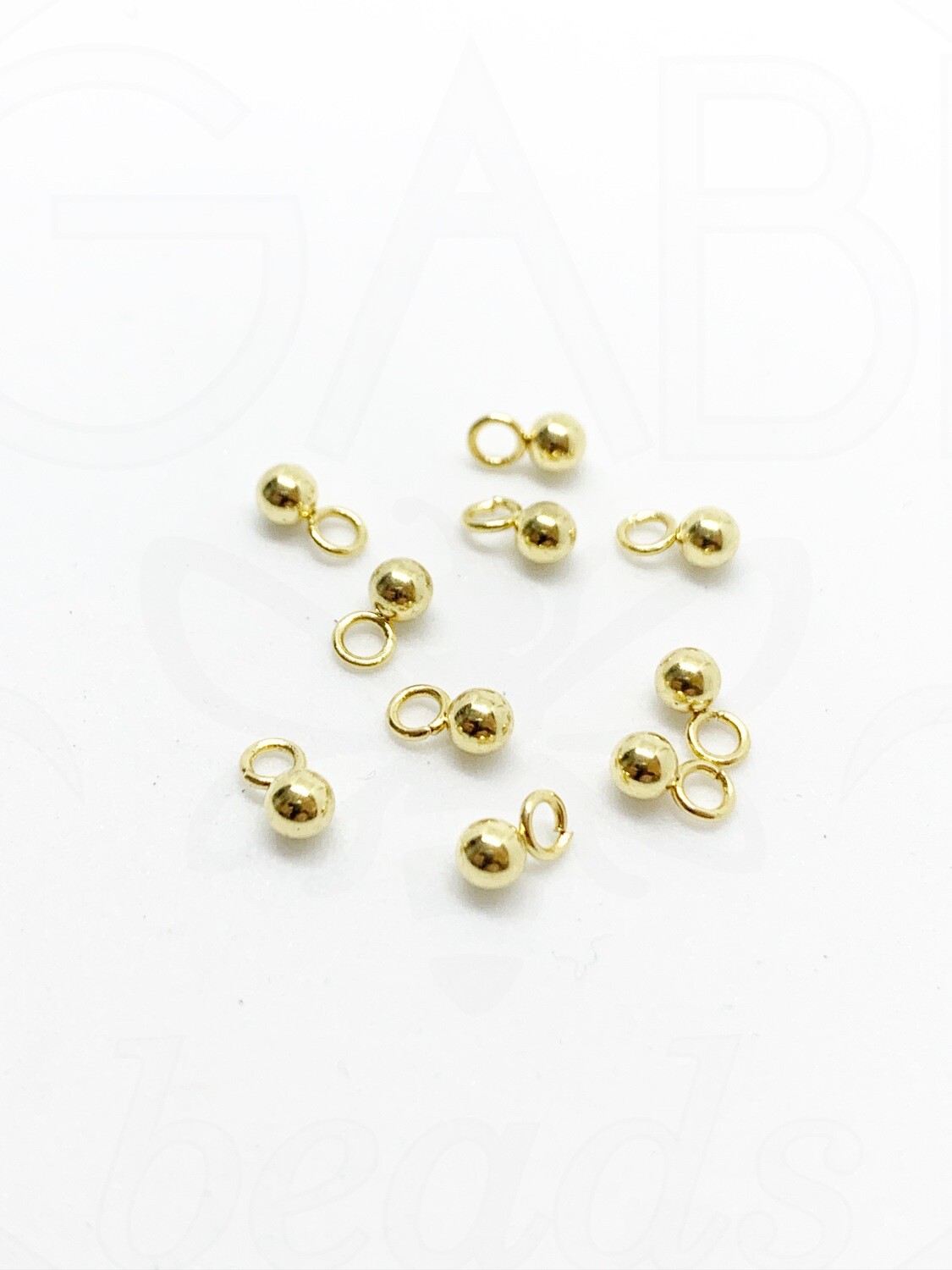 Nerūdijančio plieno pakabukas, aukso spalvos, 6x3mm, 8 vnt