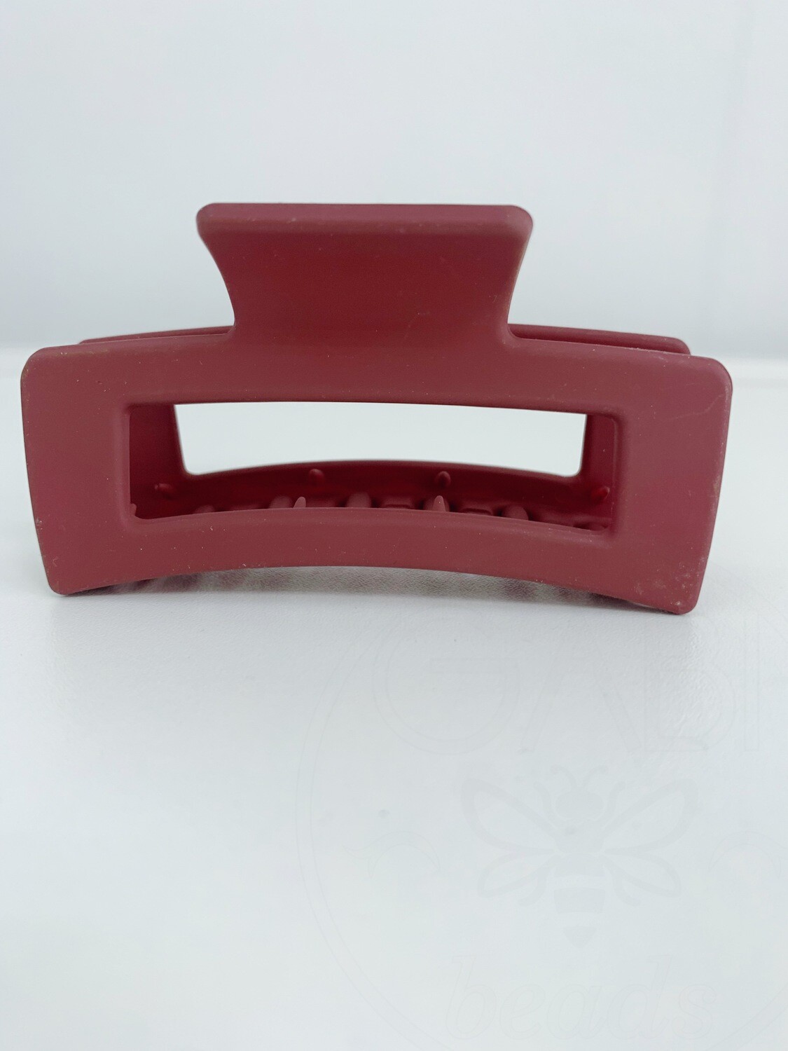 Plastikinis plaukų segtukas, bordo spalvos, 44x88x39mm