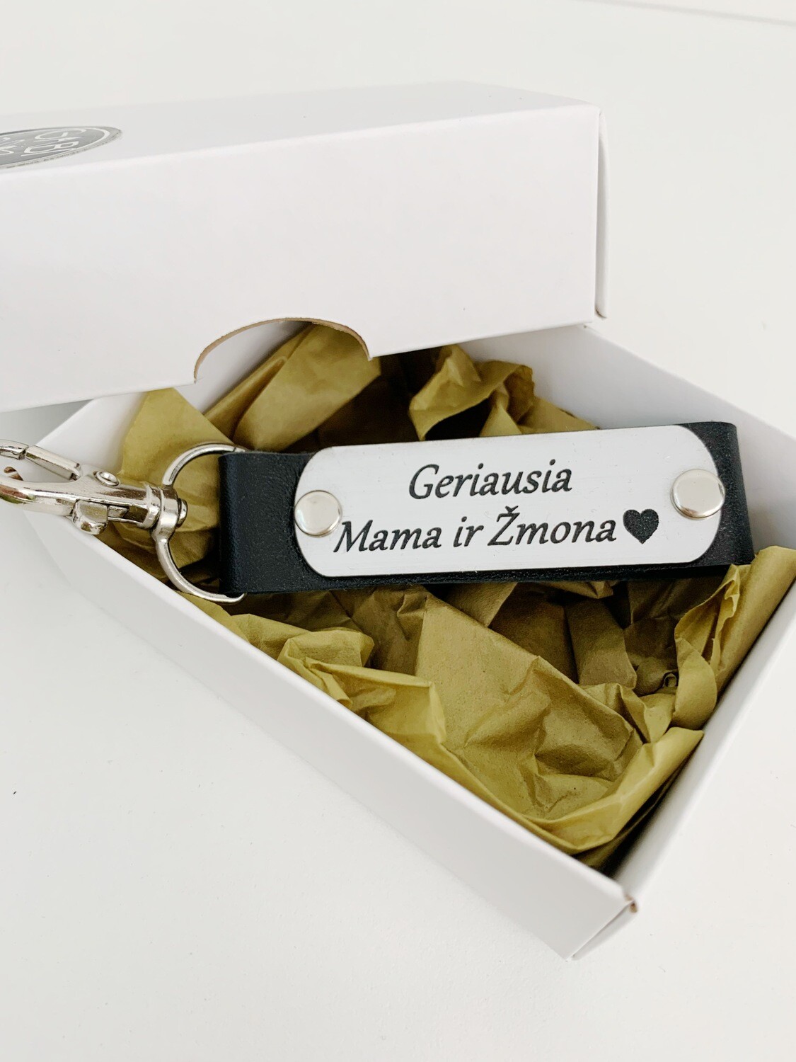 Odinis raktų pakabukas &quot;Geriausia Mama ir Žmona&quot;
