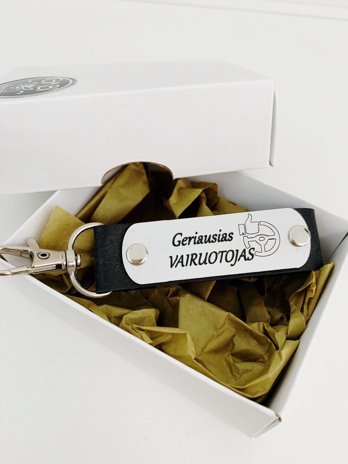 Odinis raktų pakabukas &quot;Geriausias vairuotojas&quot;