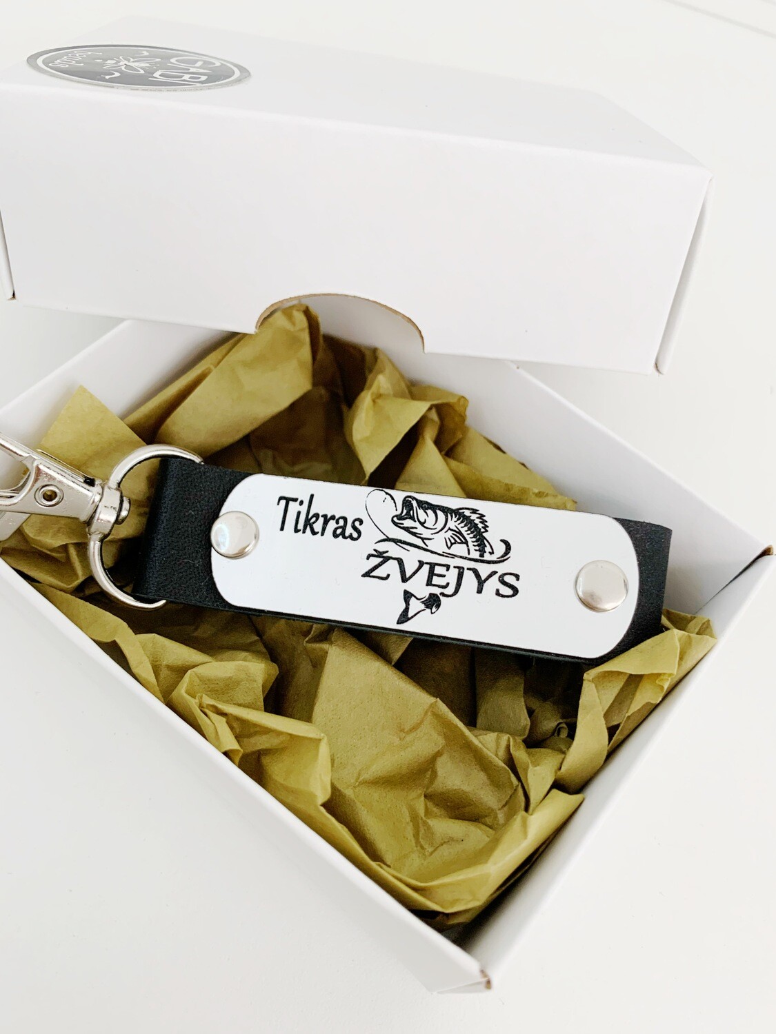 Odinis raktų pakabukas &quot;Tikras Žvejys&quot;