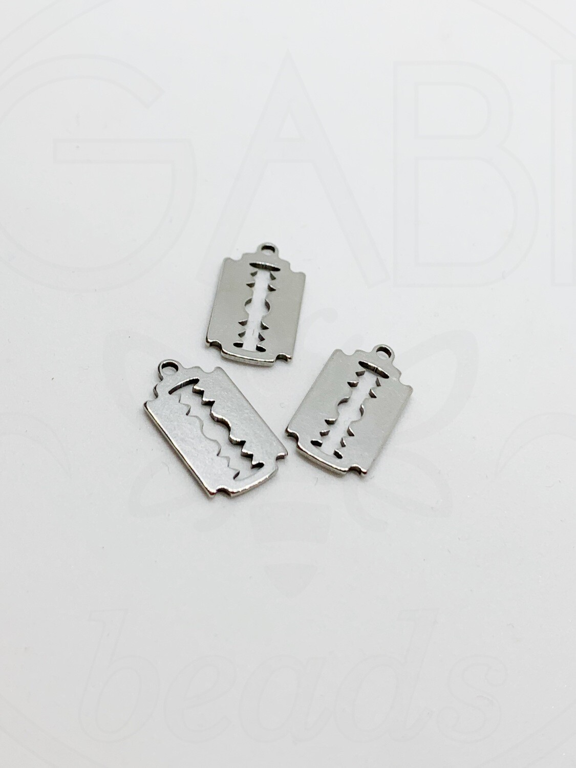Nerūdijančio plieno pakabukas, plieno spalvos 17,9x9,9mm, 1 vnt
