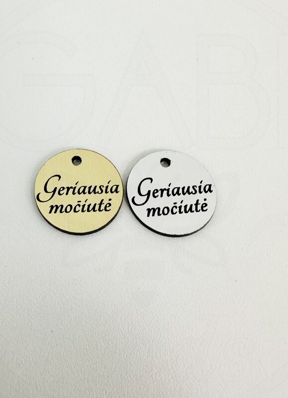 Tagiukas &quot;Geriausia močiutė&quot;  20 mm 1vnt