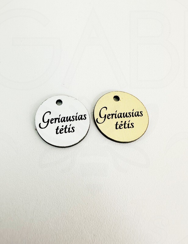 Tagiukas &quot;Geriausias tėtis&quot;  20 mm 1vnt