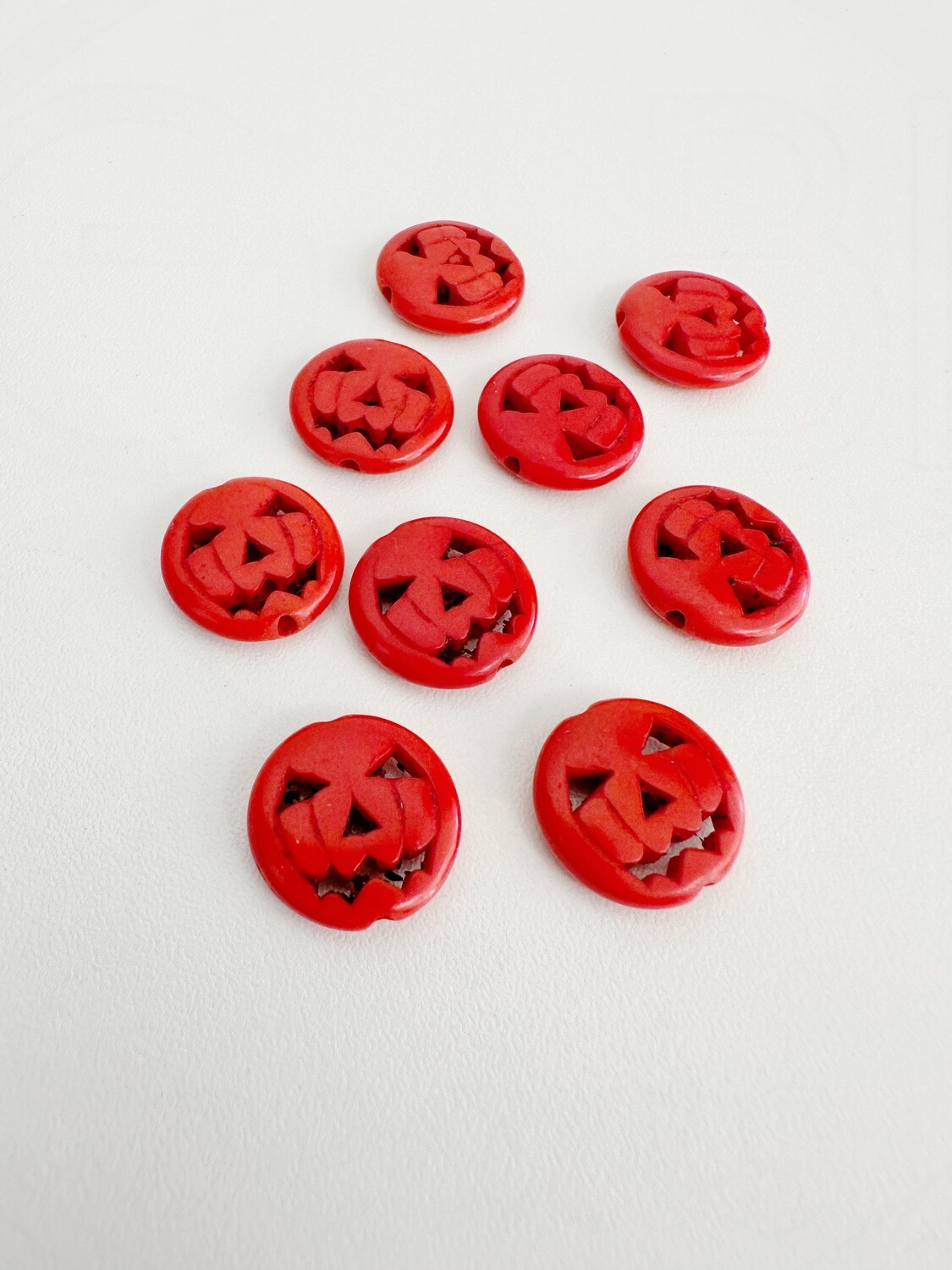 Turkio karoliukai MOLIŪGAI, 15x3.5mm, oranžinės spalvos, 2vnt