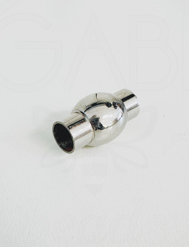 Magnetinis nerūdijančio plieno užsegimas, plieno spalvos 18.5~19x10.5x10.5mm, 1 vnt