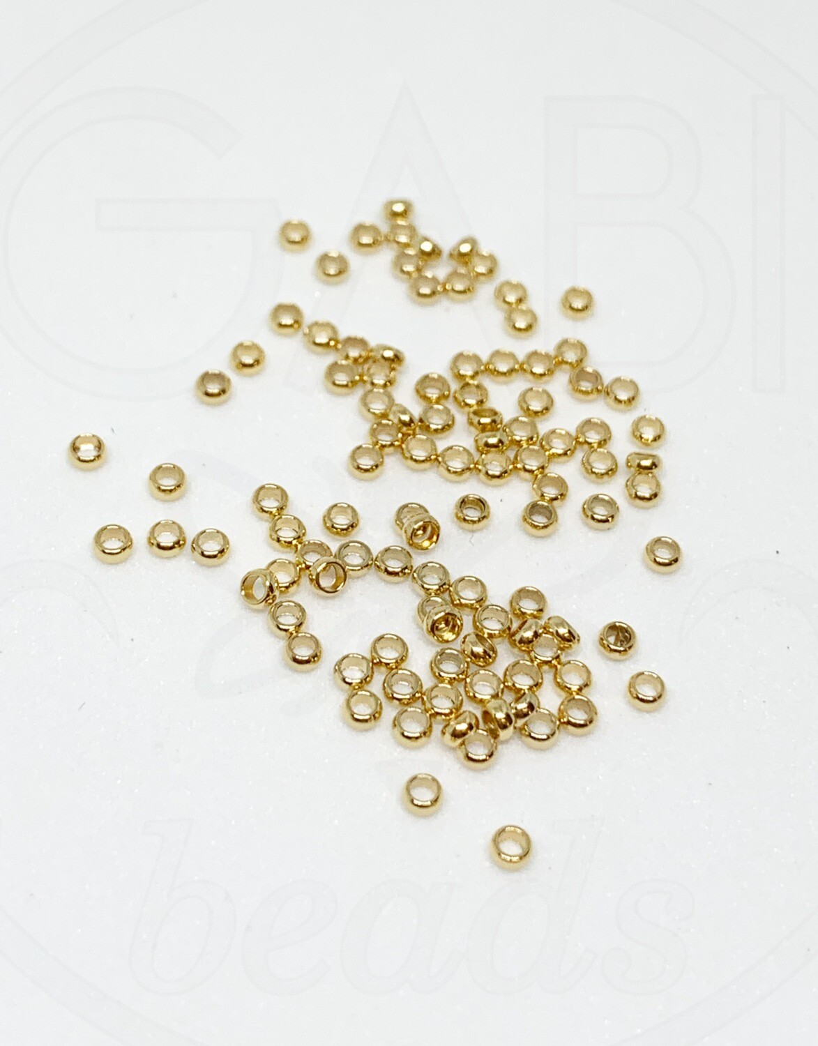 Spaustukai, aukso spalvos, 2x3mm, 5g