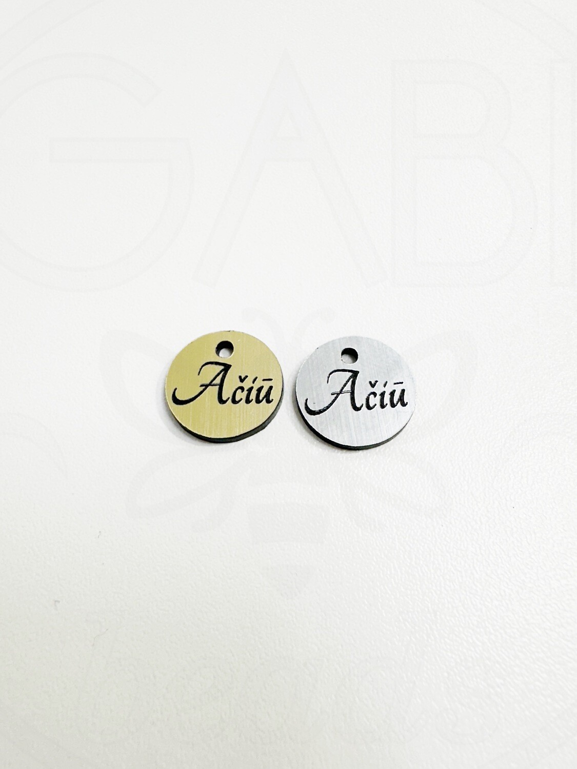 Tagiukas &quot;Ačiū&quot;  15 mm 1vnt