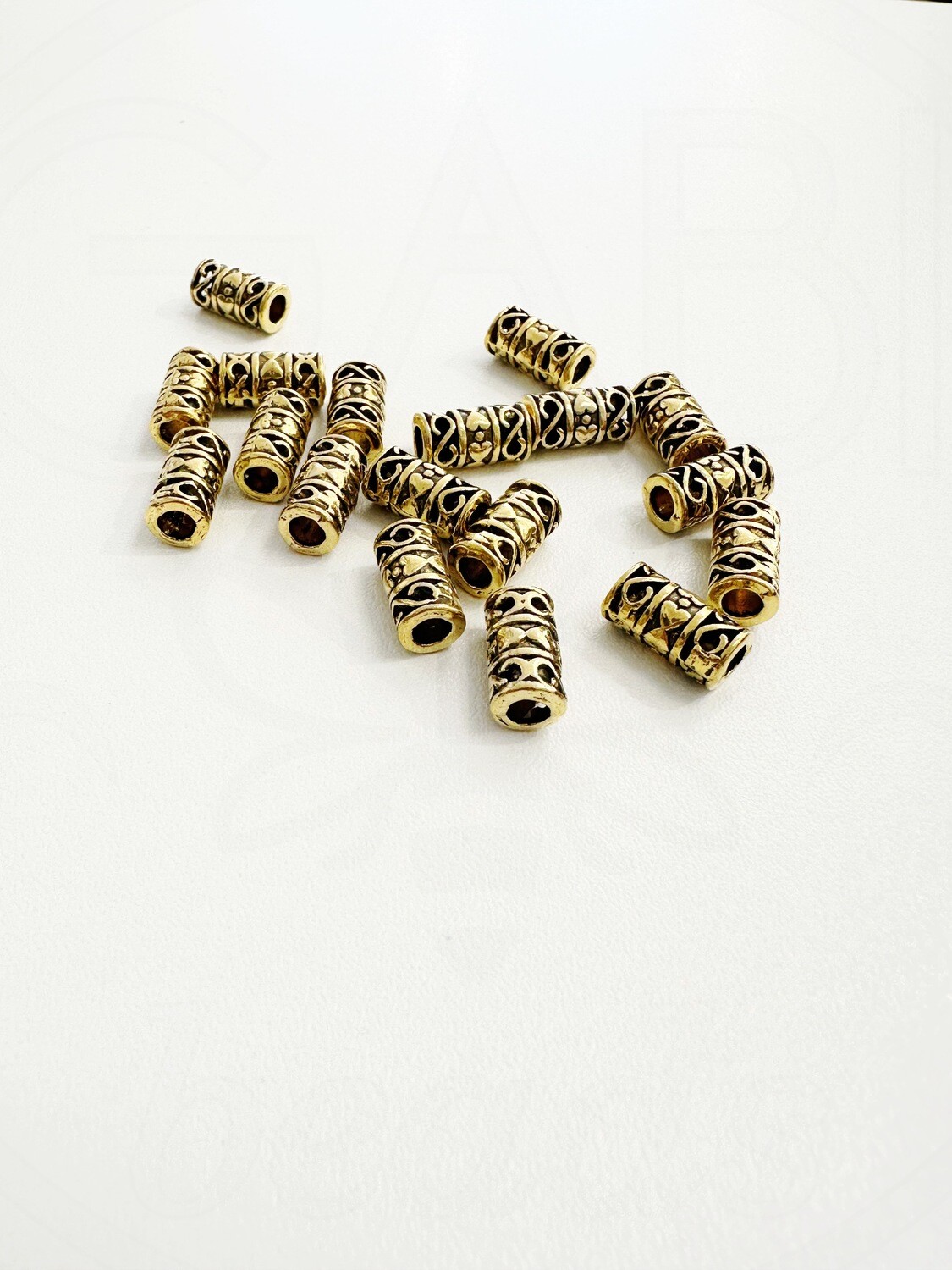 Intarpai, aukso spalvos, 6x12mm, 6vnt