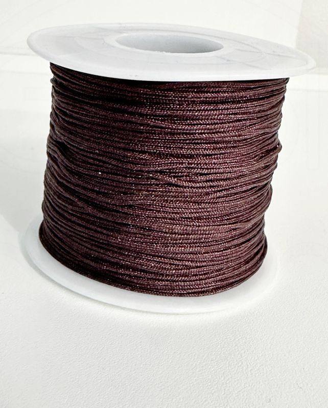 Nailoninis siūlas, 0,8mm, tamsiai rudos spalvos, 100m ritė.