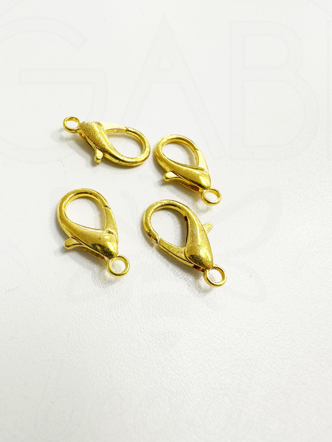 Užsegimai, aukso spalvos, 10x6mm , 20vnt