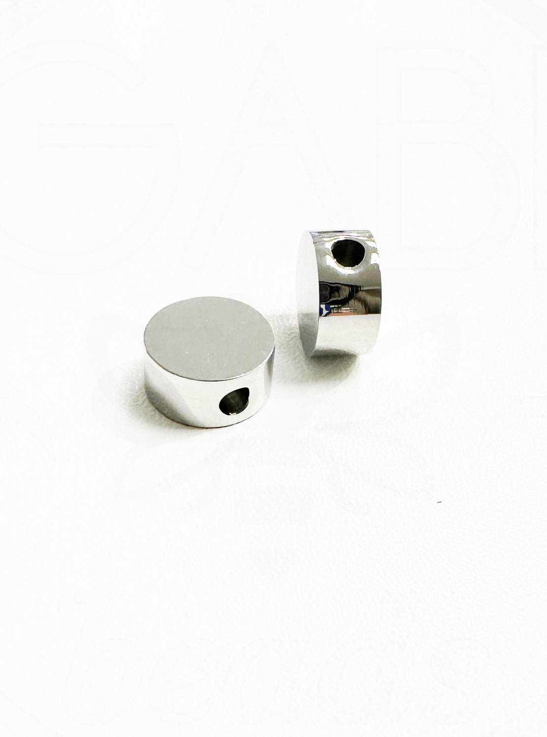 Nerūdijančio plieno intarpas, plieno spalvos, 10x4,5mm, 1vnt