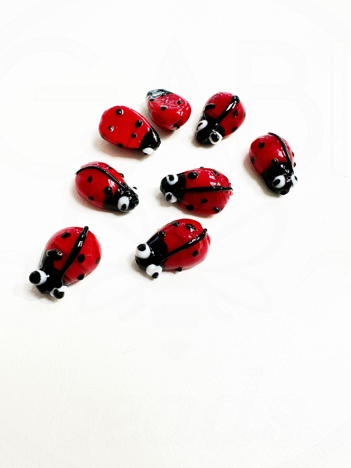 Lampwork karoliukai, boružėlės