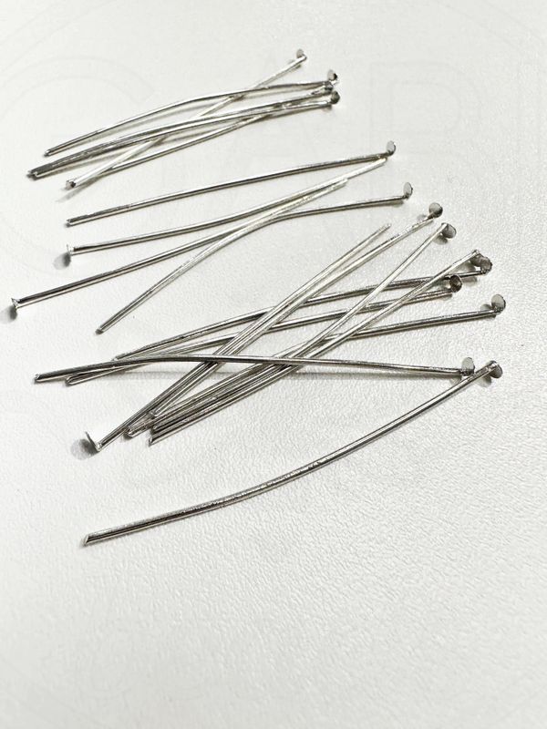 Vinukai su galiuku, plieno spalvos 2cm ilgio, 10g