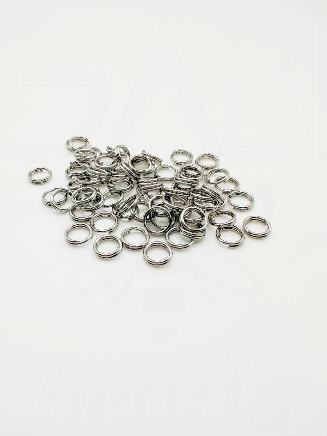 Dubultie nerūsējošā tērauda gredzeni, zelta krāsa 6x1mm, 40gab