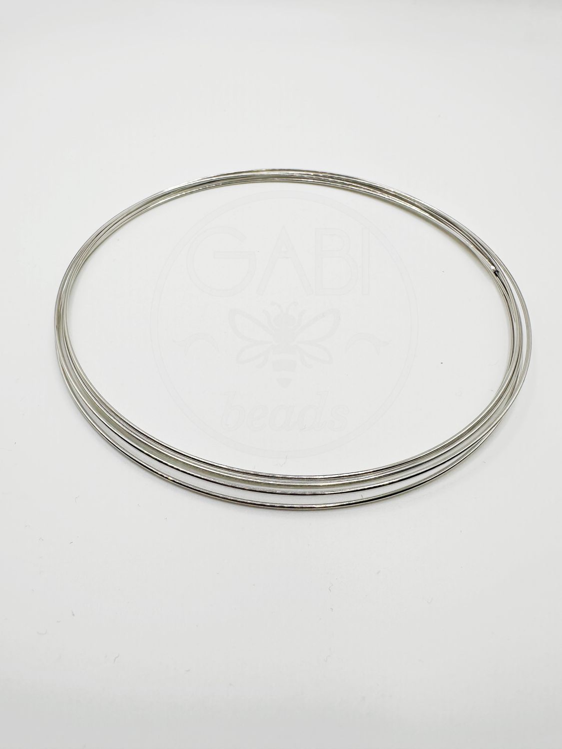 Atmiņas stieple, tērauda krāsā, 11,5 cm diametrs, 1 mm biezums, 5 vijumi