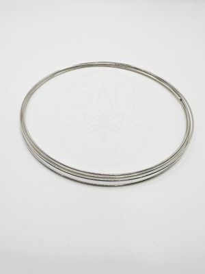 Vielutė su atmintim,  plieno spalvos, 11.5cm skersmens, storis 1mm, 5 apsukimai