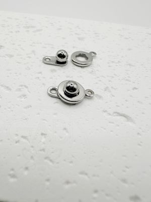 Nerūdijančio plieno užsegimas, plieno spalvos 15x9x5mm, 1 vnt