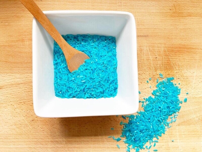 Sky Blue Sensory Rice