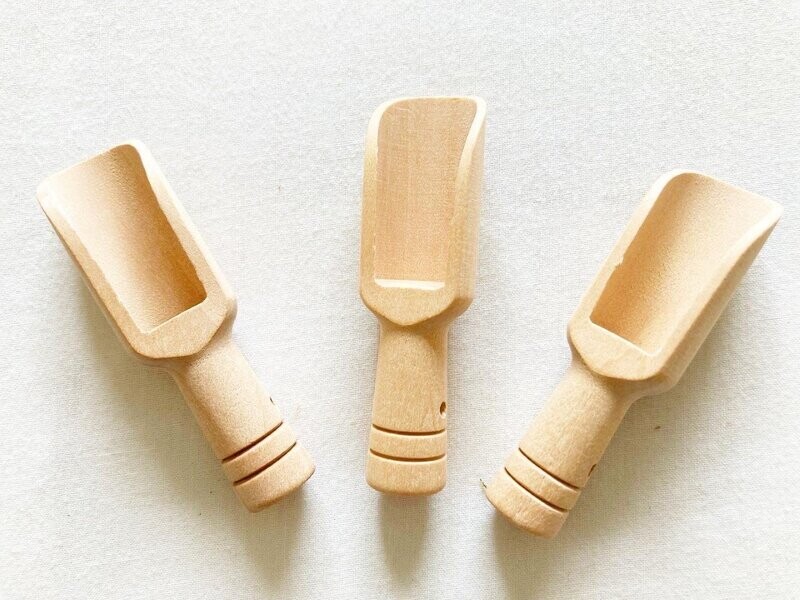 Mini Wooden Scoops set of 3