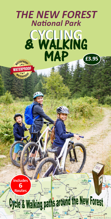 New Forest Walking &amp; Cycling Map Waterproof