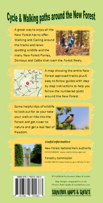 New Forest Walking Cycling Map Waterproof