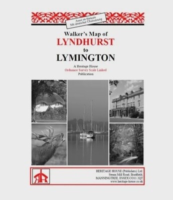 Walkers Map Lyndhurst to Lymington