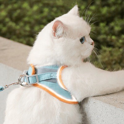 &quot;Zoe&quot; Reflective Harness &amp; Leash Set for Sensitive Skin