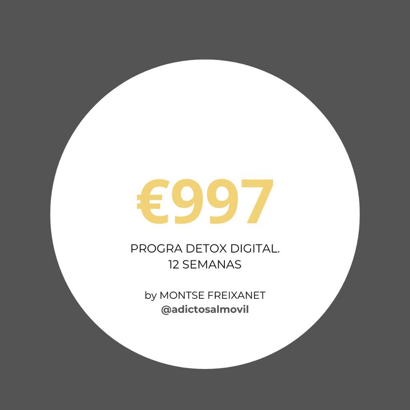 PROGRAMA DETOX DIGITAL 12 SEMANAS (3 MESES)