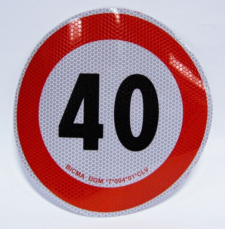 DISCO LIMITE VELOCITA' 40 KM/H
