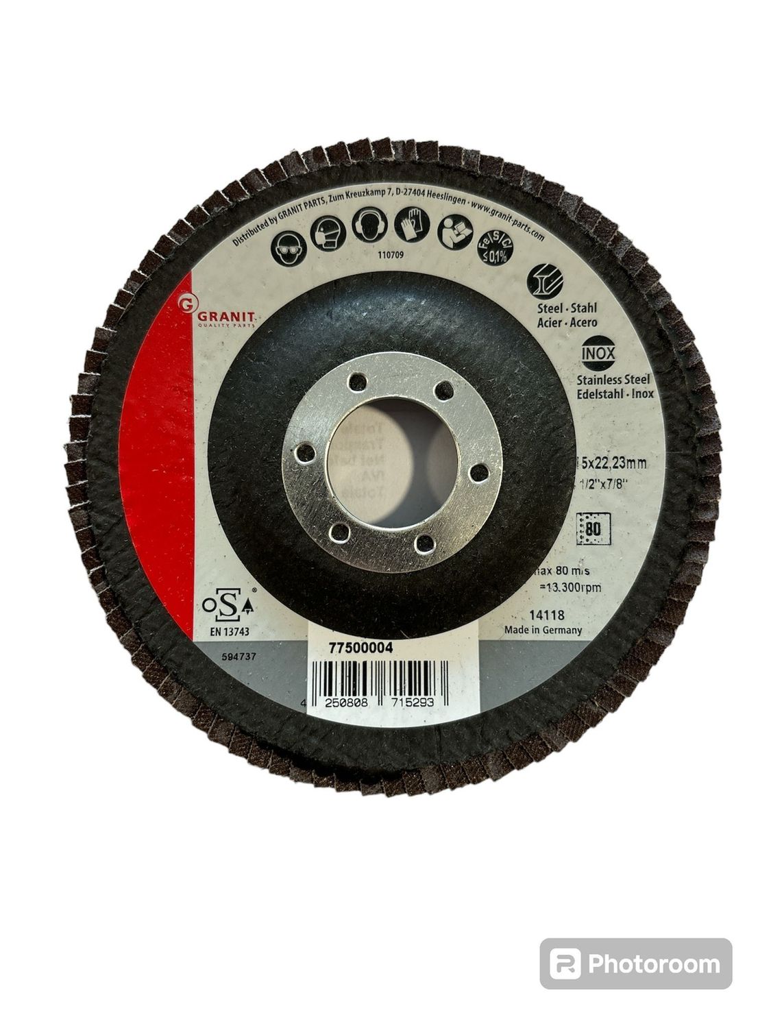 DISCO ABRASIVO A LAMELLE d.115