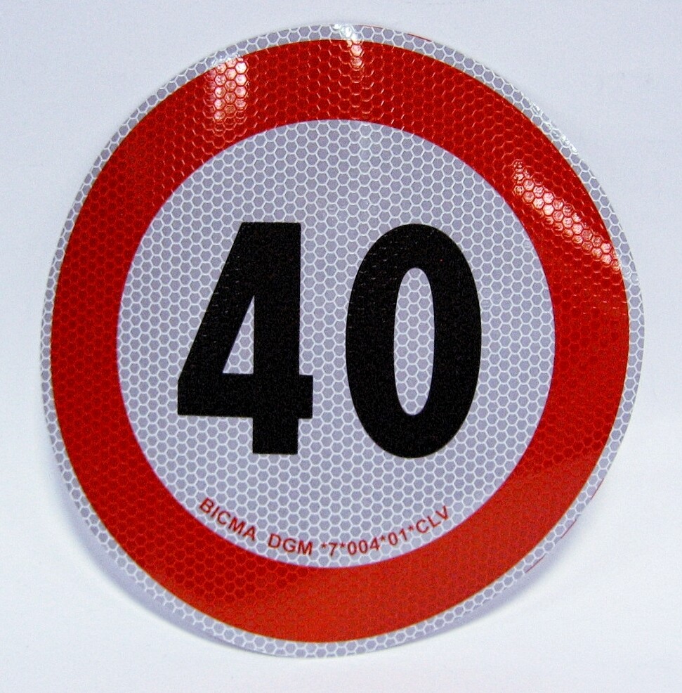 DISCO LIMITE VELOCITA' 40 KM/H