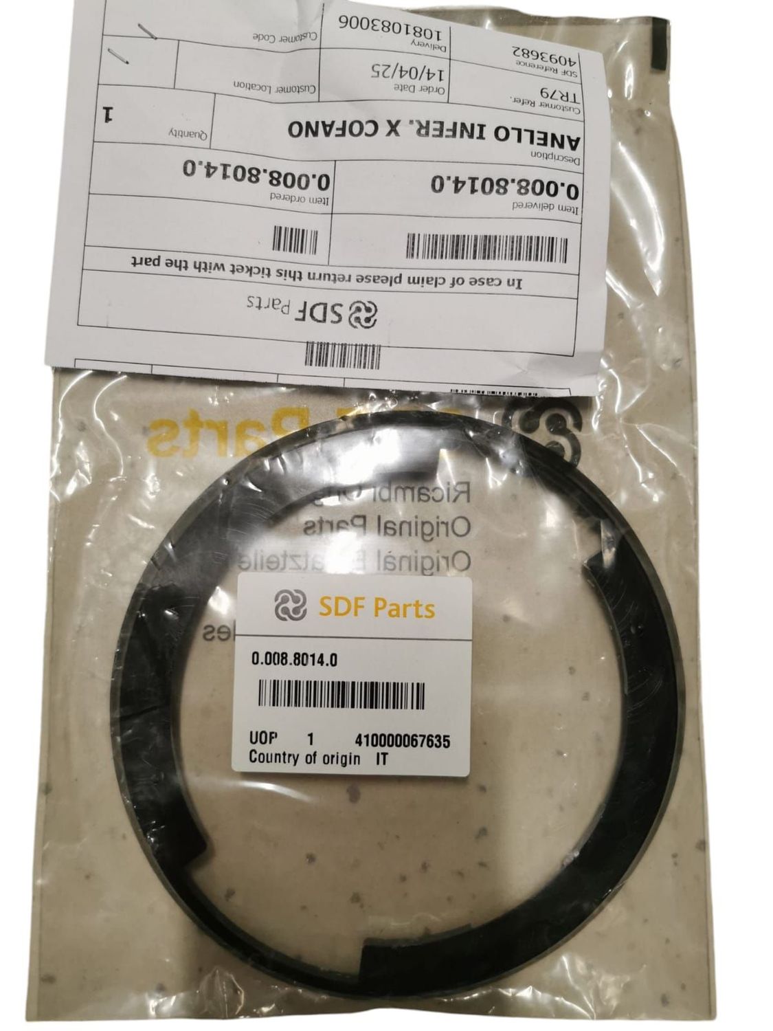 ANELLO INFER. PER COFANO 0.008.8014.0