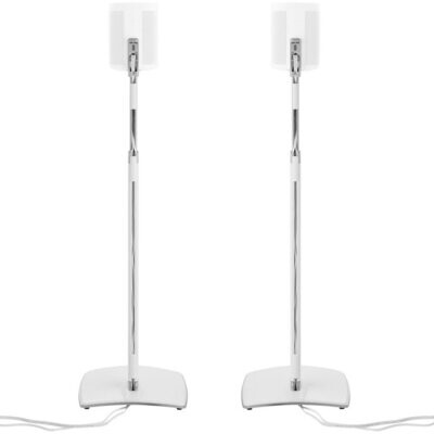 Sanus 2x Adjustable Floor Stand for Sonos One, One SL White