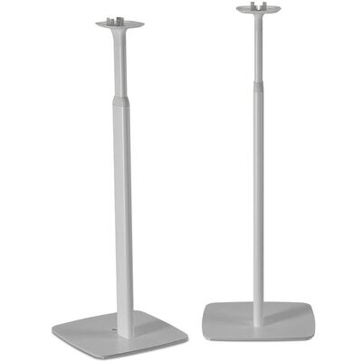Flexson Adjustable Floor Stands for Sonos One, One SL and Play:1 White (Pair)