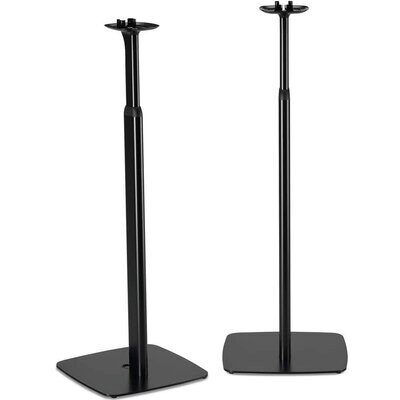 Flexson Adjustable Floor Stands for Sonos One, One SL and Play:1 Black (Pair)