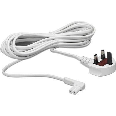 Flexson 5m Power Cable for Sonos One, One SL and Play:1 White
